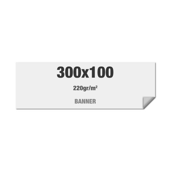 Premium Banner No-curl PP Folie 220g/m2, matte Oberfläche, 300 x 100 cm