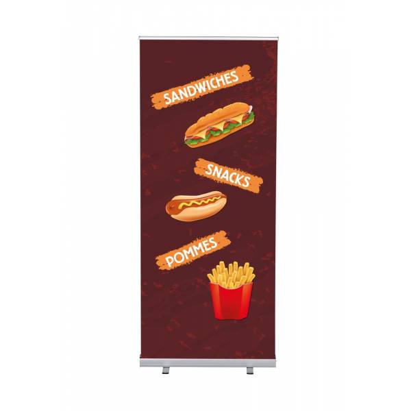 Roll-Banner Budget 85 Komplettset Snacks Deutsch