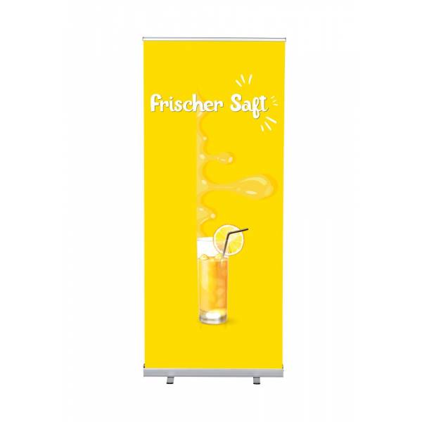 Roll-Banner Budget 85 Komplettset Frischer Saft Deutsch