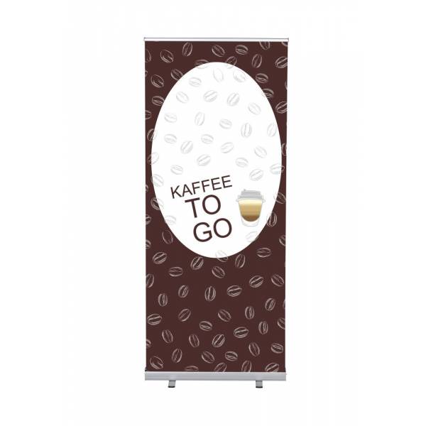 Roll-Banner Budget 85 Komplettset Kaffee To Go Deutsch