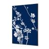 Spannstoff Wanddekoration SET A1 Japanische Kirschblüte Blau - 9